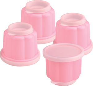 IDEENWELT 4er-Set Puddingförmchen je 150ml pink