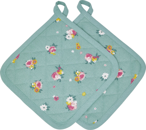 Bild 1 von IDEENWELT 2er-Set Topflappen Floral