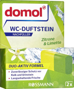 domol WC-Duftsteine Duo Nachfüller Limette