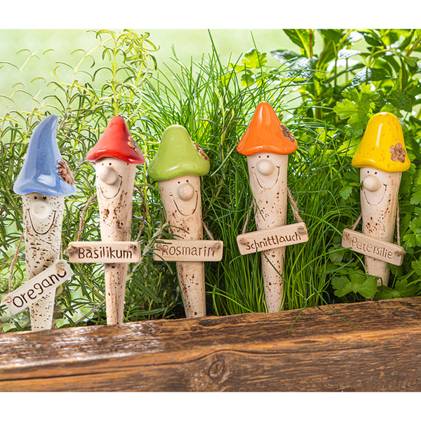 Bild 1 von Powertec Garden Keramik-Kräuterstecker "Gnome"