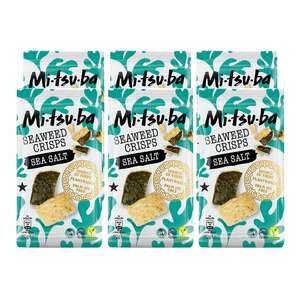 Mitsuba Seaweed Crisps Sea Salt 70g, 6er Pack