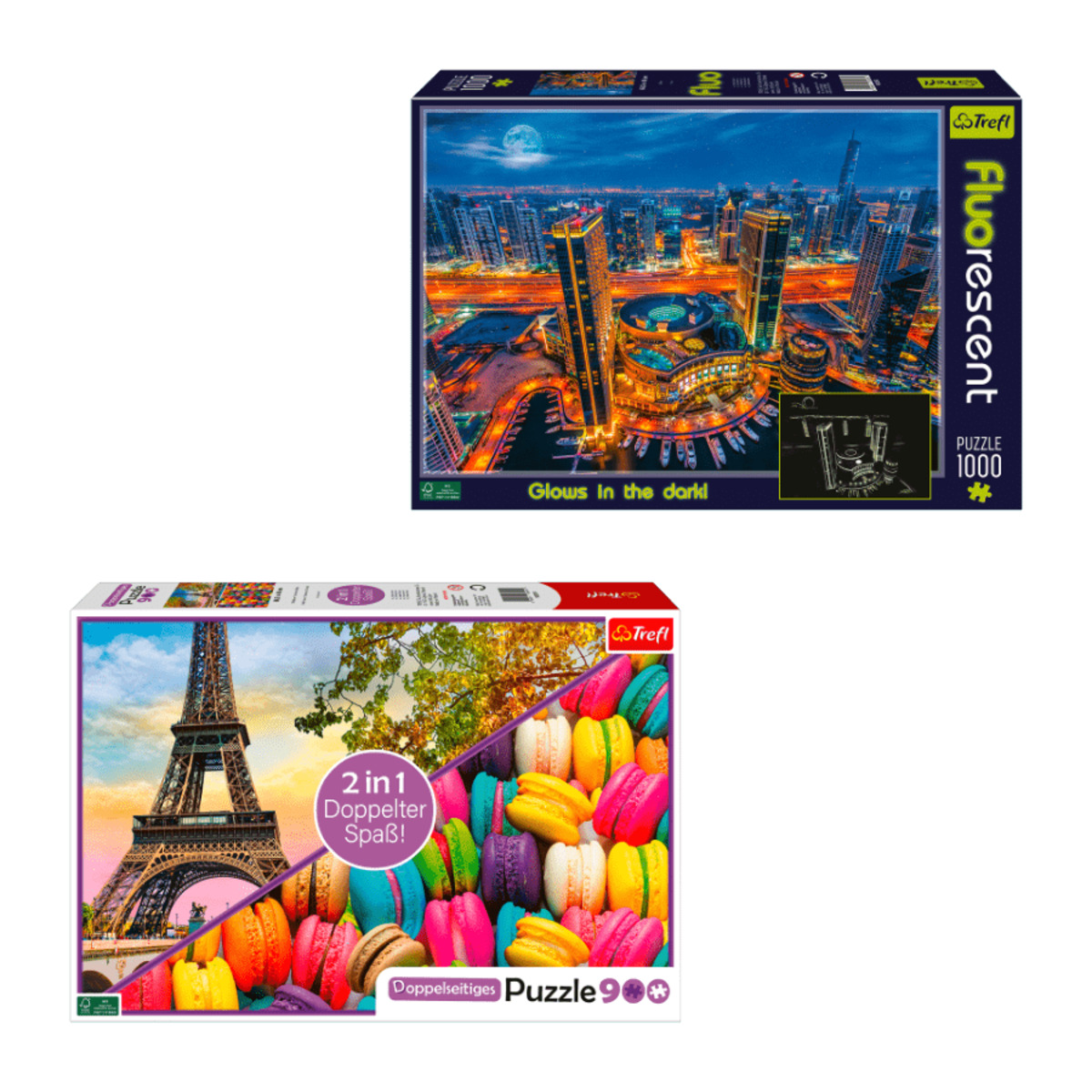 Bild 1 von TREFL 2-in-1- / Fluo-Puzzle