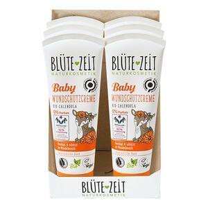 BLÜTE-ZEIT Baby Wundschutzcreme Bio-Calendula 75 ml, 6er Pack