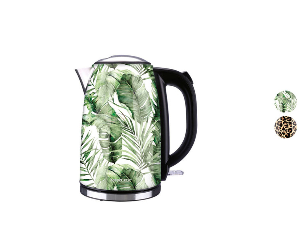 Bild 1 von SILVERCREST® Edelstahl-Wasserkocher »EDS 1,7L Print SWC 3100 B1«, 3100 W