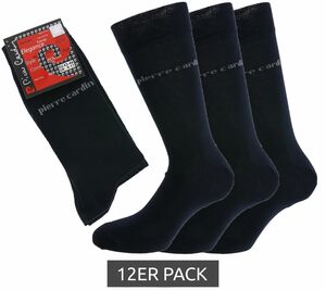 12er Pack Pierre Cardin Socken zeitlose Freizeit-Strümpfe mit hohem Baumwollanteil Anthrazit