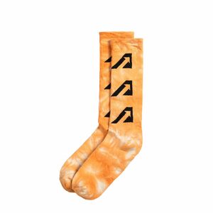 AUTRY Socken coole Strümpfe in Batik-Optik Match Point Dyed Socks Orange