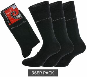 36er Pack Pierre Cardin Business-Strümpfe modische Socken mit hohem Baumwollanteil Anthrazit