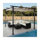 Bild 1 von Pergola MCW-C42, Garten Pavillon, stabiles 6cm-Gestell + Schiebedach ~ creme 3x3m