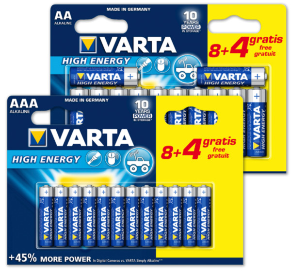 Bild 1 von VARTA Batterien HIGH ENERGY*