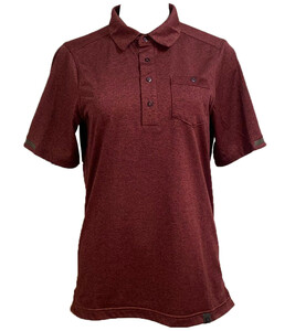 PEARL iZUMi Versa Polo-Shirt trageangenehmes Herren Polohemd mit reflektierenden Details Rot