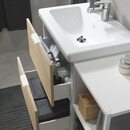 Bild 3 von ENHET / TVÄLLEN  Badezimmer-Set 15-tlg., Eichenachbildung/weiß ENSEN Mischbatterie