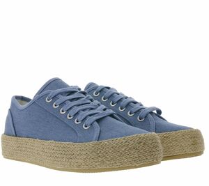 BETTY BARCLAY Plateau-Sneaker stylische Damen Freizeit-Schuhe Jeansblau