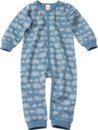 Bild 1 von PUSBLU Kinder Schlafanzug, Gr. 98/104, aus Bio-Baumwolle, blau