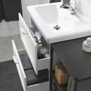 Bild 3 von ENHET / TVÄLLEN  Badezimmer-Set 15-tlg., weiß Rahmen/anthrazit RUNSKÄR Mischbatterie
