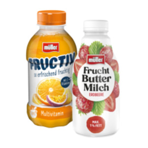 Müller Fruchtbuttermilch oder Müller Fructiv