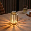 Bild 2 von SOMMARLÅNKE  Dekotischleuchte, LED, batteriebetrieben für draußen/beige Streifen