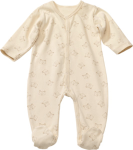 ALANA Baby Schlafanzug, Gr. 62/68, aus Bio-Baumwolle, beige