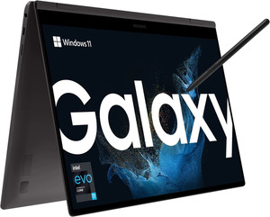 SAMSUNG Galaxy Book2 Pro 360 EVO, Convertible mit 15,6 Zoll Display, Intel® Core™ i7 Prozessor, 16 GB RAM, 256 SSD, Iris® Xe, Graphite