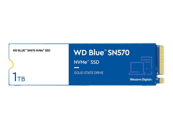 Bild 1 von WD SN570 NVMe WDS100T3B0C 3.0 x4 (NVMe) Speicher, 1 TB SSD PCI Express, intern