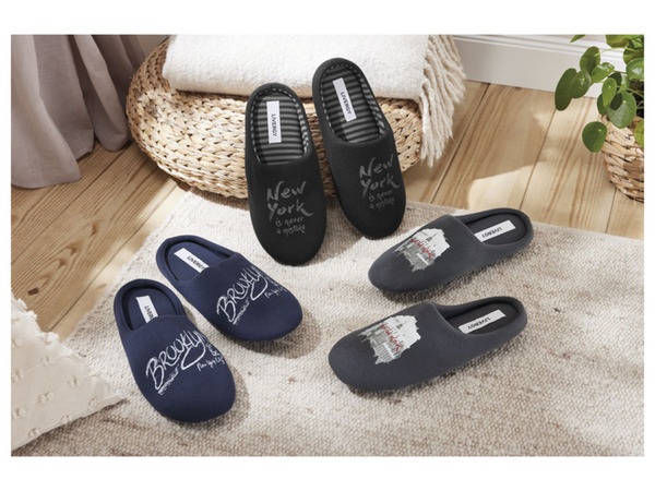 Bild 4 von LIVERGY® Herren Hausschuhe mit Innenfutter aus Textil