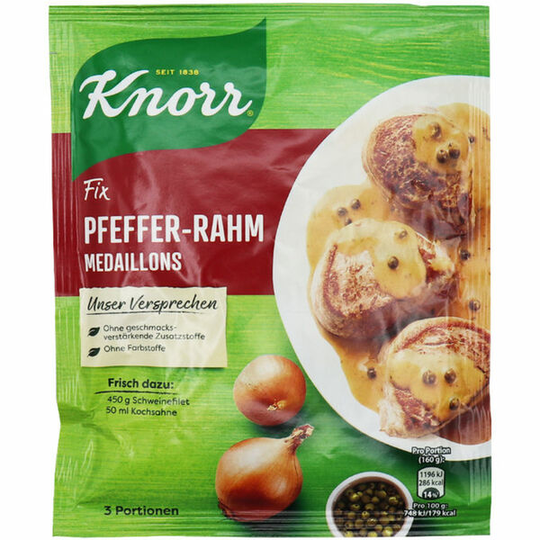 Bild 1 von Knorr 5 x Pfeffer-Rahm Medaillons