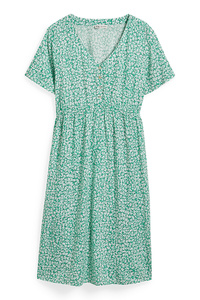 C&A Still-Kleid-geblümt, Grün, Größe: 44