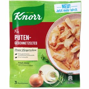 Knorr 4 x Fix Puten-Geschnetzeltes