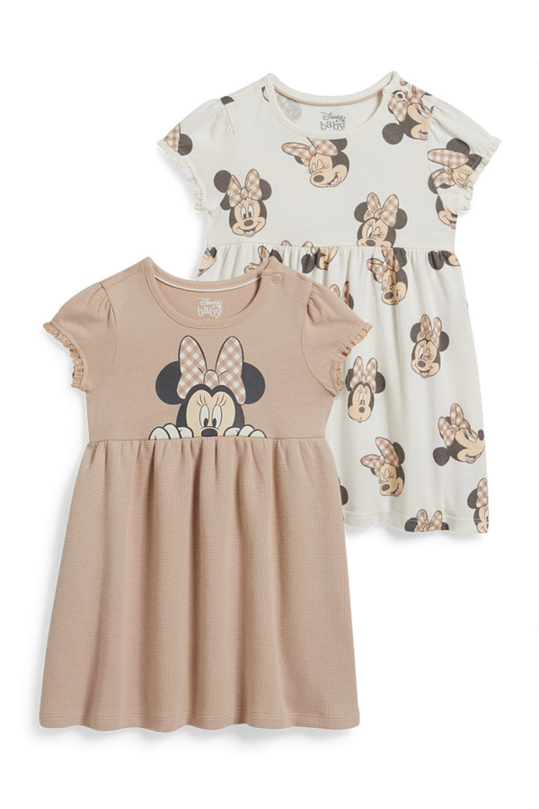 Bild 1 von C&A Multipack 2er-Minnie Maus-Baby-Kleid, Beige, Größe: 68