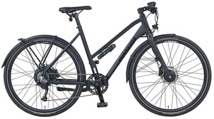 PROPHETE URBANICER 21.EMU.10 Citybike (Laufradgröße: 28 Zoll, Rahmenhöhe: 52 cm, Damen-Rad, 252 Wh, Schwarz matt)