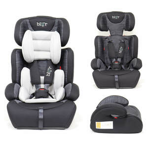 Blij`r Ivo grey/black Autositz Kindersitz Gruppe I-III 9-36kg mit Seitenaufprallschutz