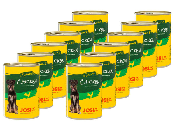 Bild 1 von JosiDog Hundenassnahrung Chicken in Sauce, 12 x 415 g