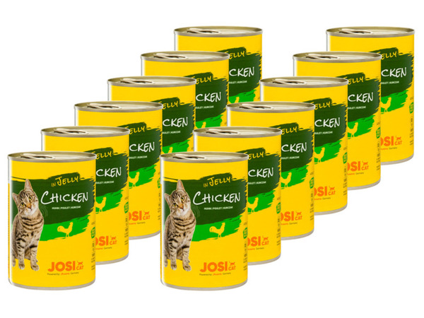 Bild 1 von JosiCat Katzennassnahrung Huhn in Jelly, 12 x 400 g
