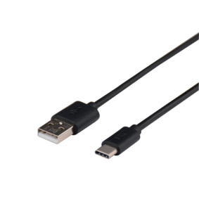 ISY IZB-543 3er Pack (2 m, 1 0.6 m) USB-C, Ladekabel, Schwarz
