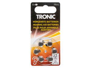 TRONIC® Hörgeräte Batterien, 6 Stück