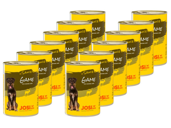 Bild 1 von JosiDog Hundenassnahrung Game in Sauce mit Wild, 12 x 415 g