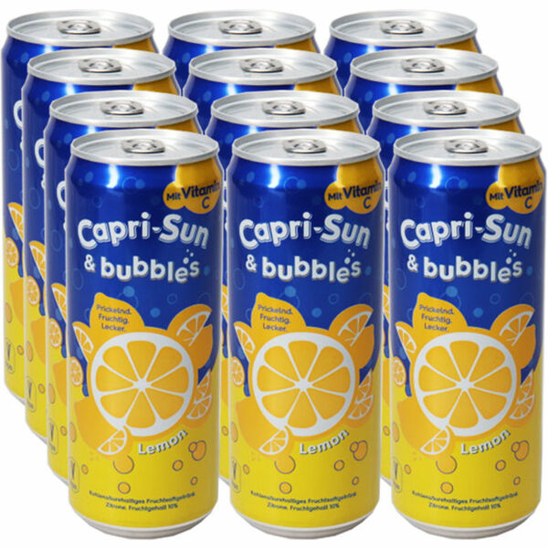 Bild 1 von Capri-Sun Capri Sun & Bubbles Zitrone, 12er Pack (EINWEG) zzgl. Pfand