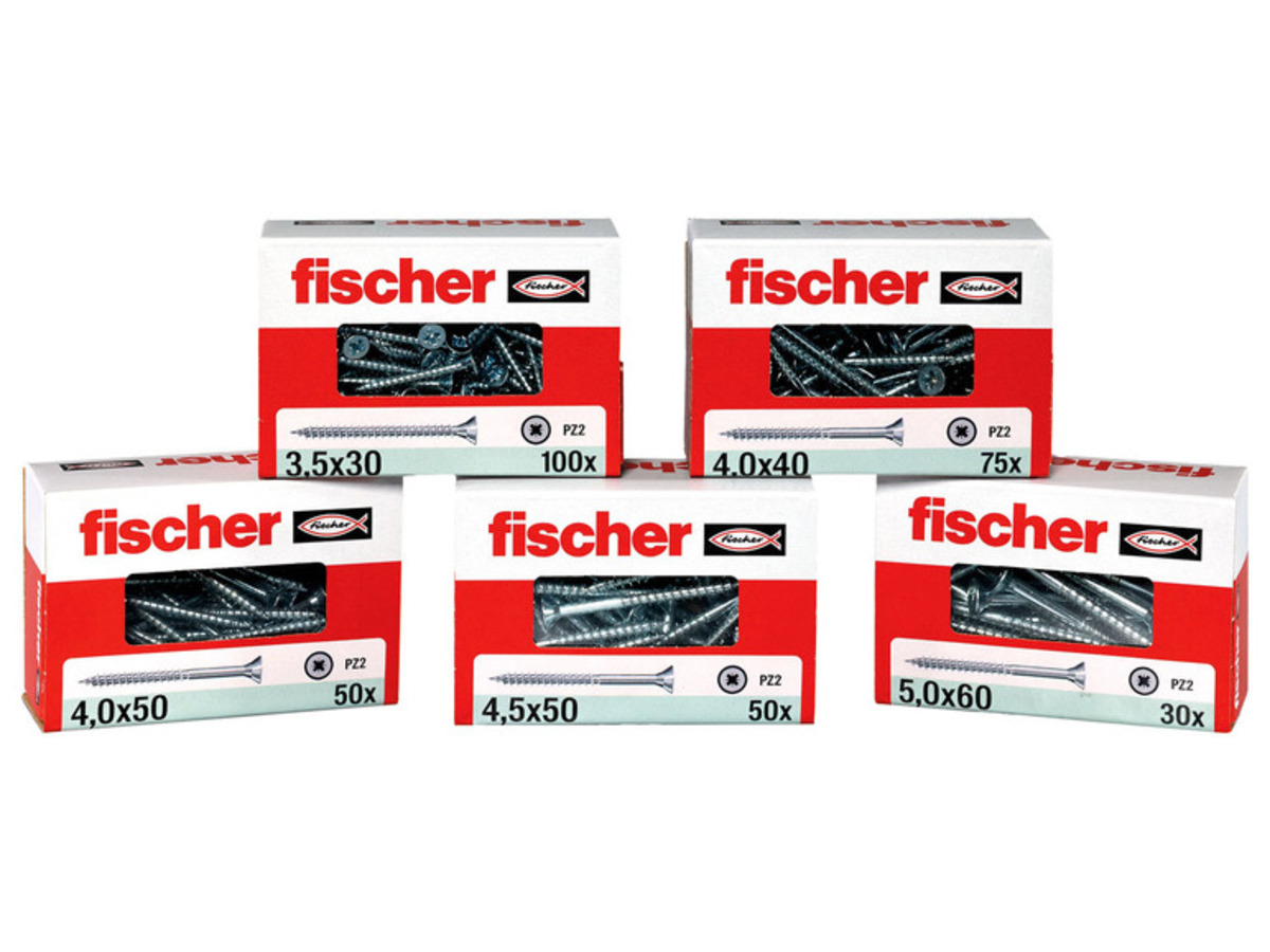 Bild 1 von fischer Schraubensortiment, mit Senkkopf