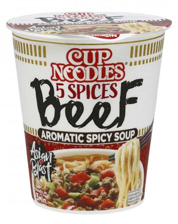 Bild 1 von Nissin Cup Noodles 5 Spices Beef Aromatic Spicy Soup