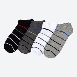 Herren-Sneaker-Socken in verschiedenen Designs, 4er-Pack