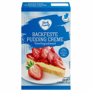 BACK FAMILY Backfeste Puddingcreme, Vanille 84 g