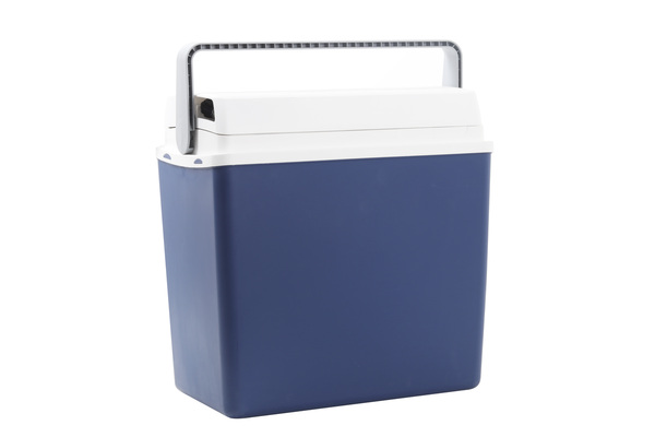 Bild 1 von Kühlbox von 1, 12 V, ca. 21 Liter Fassungsvermögen, Blau/Weiß, 1 Stück