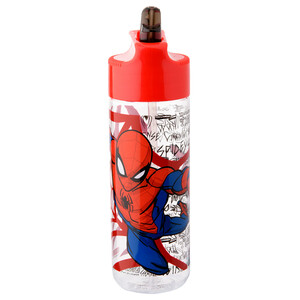 Spider-Man Trinkflasche mit Strohhalm
