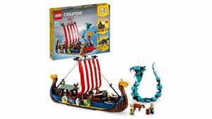 LEGO Creator 31132 3in1 Wikingerschiff mit Midgardschlange, Spielzeug-Schiff