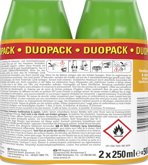 Bild 4 von Air Wick Freshmatic Max Nachfüller Duopack Frühlingstraum Vanilleschote & Jasmin