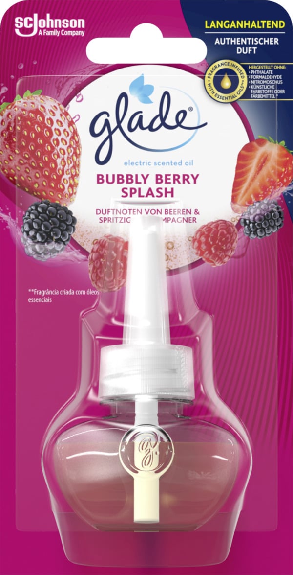 Bild 1 von Glade Electric Scented Oil Duftstecker Nachfüller Bubbly Berry Splash