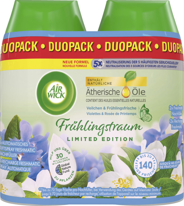 Bild 1 von Air Wick Freshmatic Max Nachfüller Duopack Frühlingstraum Veilchen & Frühlingsfrische