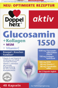 Doppelherz Glucosamin 1550 + Kollagen + MSM + Vitamin C