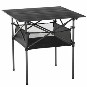 Outsunny Campingtisch aus Aluminium faltbar Klapptisch Falttisch mit Netztasche tragbarer Picknickti