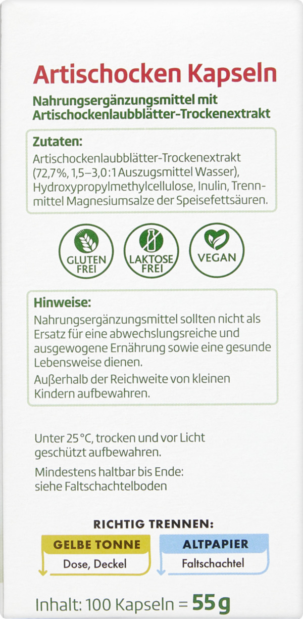 Bild 2 von altapharma Artischocken Kapseln