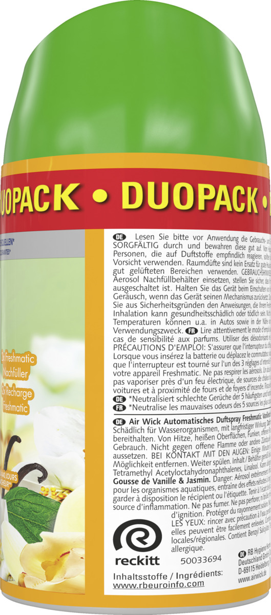 Bild 2 von Air Wick Freshmatic Max Nachfüller Duopack Frühlingstraum Vanilleschote & Jasmin